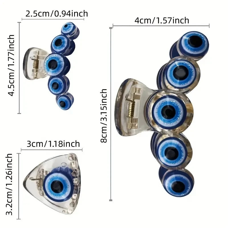 p in clear acrylic with blue eye detail — Solara Gold