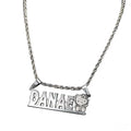 Personalized Hello Kitty name charm necklace in gold tone — Solara Gold