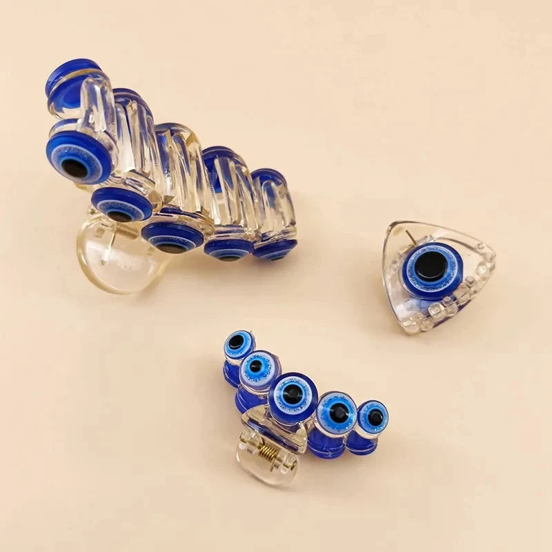 Vintage Evil Eye Hair Claw Clip